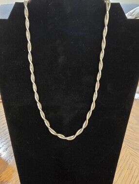 Gold Tone Twisted Rope Necklace - Women Jewelry